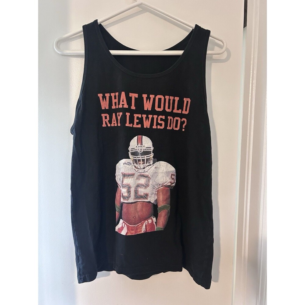 Rare Vintage #52 Miami Hurricanes Ray Lewis Tank Top See Pics For Size